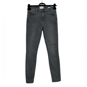 FRAME Denim Le High Skinny Distressed Jeans in Rolling River